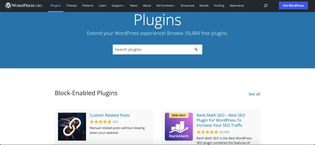 WordPress.org-plugins-page