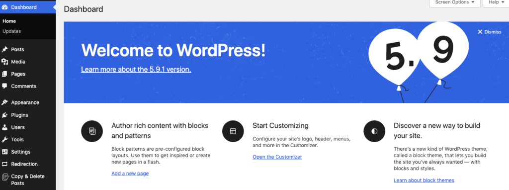 WordPress dashboard- WordPress ease of use