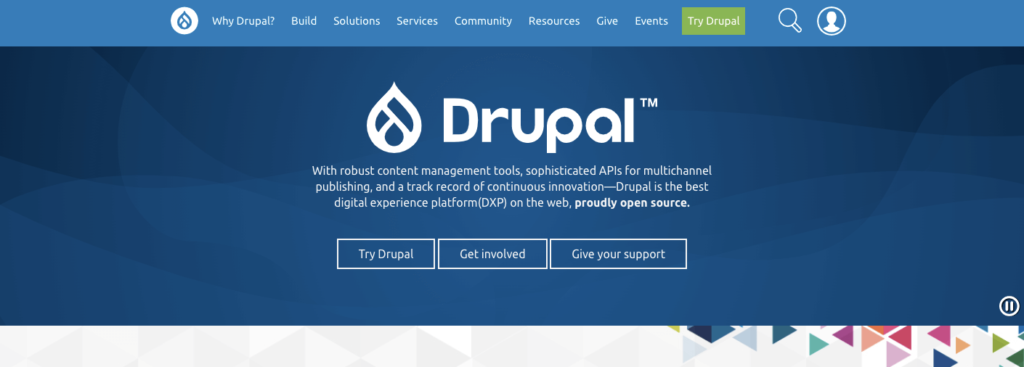 what is drupal- drupal home page view