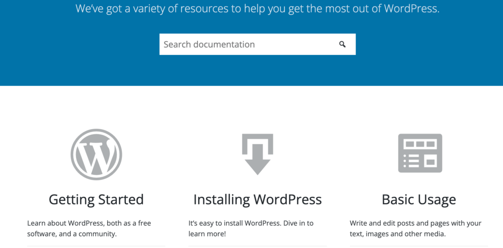 wordpress resources and support
