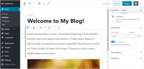 blogging with wordpress