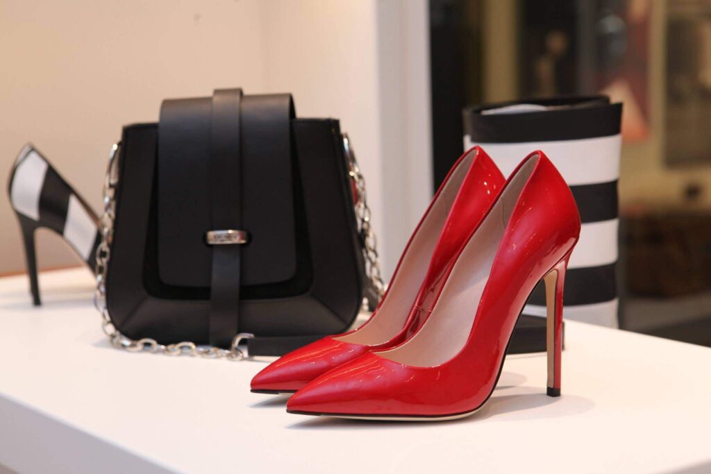 an image contains of ladies high hill shoes and a ladies hand bag- New eCommerce Business Ideas to Make Money Online